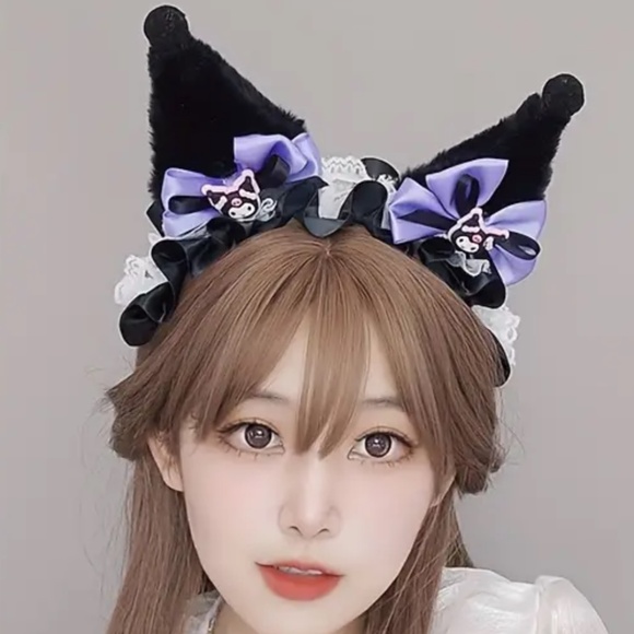 NIP! Sanrio Kuromi from Hello Kitty and Friends Headband for Adults and Teens! - Picture 2 of 4